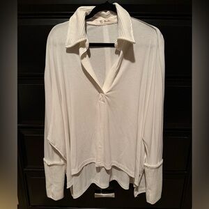 White Collared Shirt